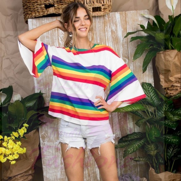 Rainbow Bell Sleeve - Picture 2 of 3